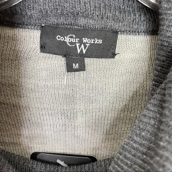 Stitch Fix l Colour Works Grey Cowl Neck Sweater, Medium - Picture 6 of 10